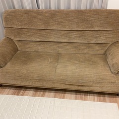 ３人掛けソファー『オットマン付き』の画像