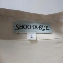 SHOO-LA-RUE アイボリー ドット柄 長袖シャツ Lサイズの画像