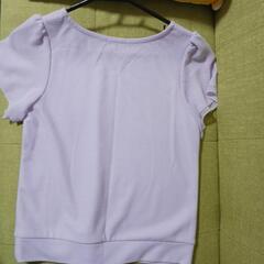 薄紫カットソー　Sの画像