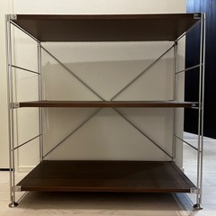 無印良品　ステンレスユニットシェルフ　ワイド　小