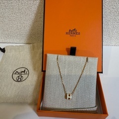 美品】HERMES エルメス ミニ ポップアッシュ H ネックレス ホワイト
