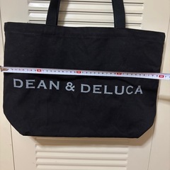 【値下げ】DEAN & DELUCA ブラック トートバッグの画像