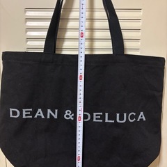 【値下げ】DEAN & DELUCA ブラック トートバッグの画像