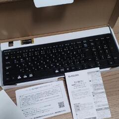 ELECOM 無線超薄型コンパクトキーボード エレコム TK-FDP099TBKの画像