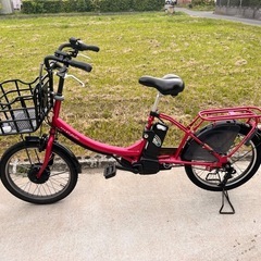 電動アシスト自転車 20インチ　幼児2人基準適合車　ピンク　赤　...