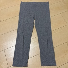 UNIQLO グレー コットン混紡 レギンス
