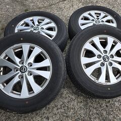 日産純正ホイール タイヤ 15インチ 4本セット 5穴 114....