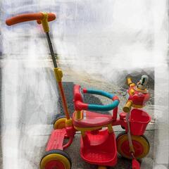 わんわんの手押し三輪車