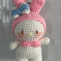 メロディあみぐるみキーホルダー付き
