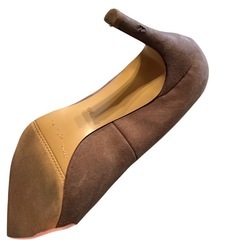 アダムエロペ  パンプス イエロー ベージュ グレージュ グリーン スエード ポインテッドトゥ ハイヒール 3足セット 24cmの画像