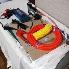 DC１２V電源エアー コンプレッサー 安定化電源付きの画像
