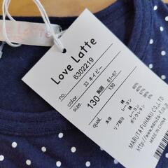 Love latte 半袖 トップス 肩出し サイズ130の画像