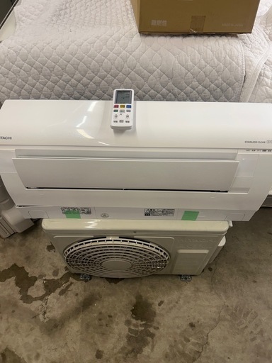 #1日立6畳エアコン工事込み❗️お掃除機能付き