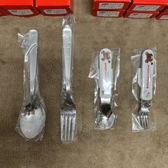 【EBM】新品未使用 江部松商事 ライラック デザートスプーン フォーク セット 業務用 カトラリーセット まとめ売り 133本セット Y1408の画像