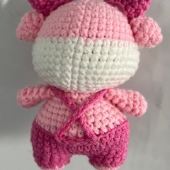 ドラゴンあみぐるみキーホルダー付きの画像