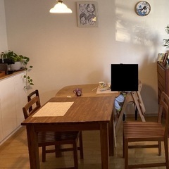 Scanteakダイニングテーブル（80cm✖️80cm）