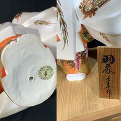 [あげます]博多人形　能物 羽衣　ガラスケース付き　#090の画像