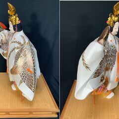 [あげます]博多人形　能物 羽衣　ガラスケース付き　#090の画像