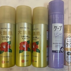 大島椿ヘアスプレー、ケープ、ヘアケア用品