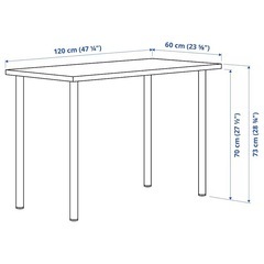 IKEA イケア　デスク　テーブル　 ラグカプテン　オディリス　2セットの画像
