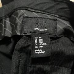 H&M　スラックス 黒 ブラック　メンズ　レディースの画像