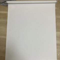 プルコード式 ロールスクリーン 幅90cm 丈180cm ホワイ...