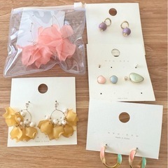 韓国　ピアスセット