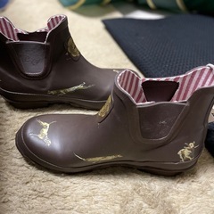 新品未使用　Joules　ジュールズ 長靴 レインブーツ ブランド レディース 犬柄 の画像