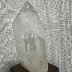 水晶 ポイント型 ルース 約8cm 原石 ポインタークォーツ クリスタル 魔除けの画像