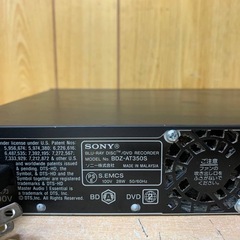 EJ47番 SONY ブルーレイディスクDVDレコーダー BDZ-AT350S の画像