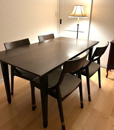 お譲り先決定・今週末まで・飛騨家具・飛騨産業・天然木・イバタインテリア・ダイニングセット