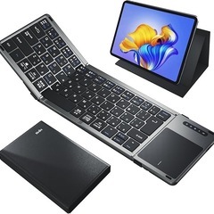 折りたたみ キーボード bluetooth ワイヤレス タッチパ...