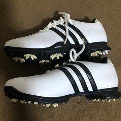 美品 アディダス adidas ゴルフシューズ スパイクシューズ 22.5センチ レディース 女性 女子 未使用に近いレベルの良品　の画像
