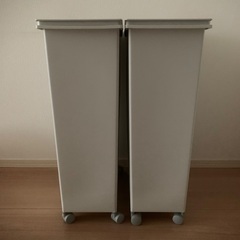 無印良品　無印　MUJI ゴミ箱　2個セット　セット　家具　グレ...