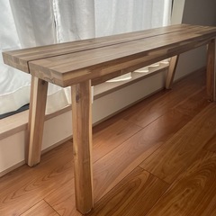 良品　IKEA 木製おしゃれベンチ大