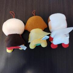 アンパンマン、カレーパンマン、しょくぱんまんぬいぐるみセットの画像