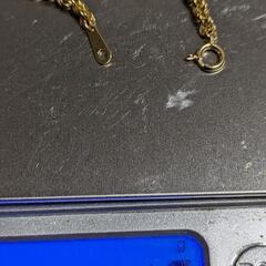 k18 ロープチェーン　ブレスレット