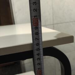 パソコンデスク　テーブル　レンジラックにもの画像