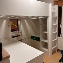 IKEA ロフトベッド　机　引き出しセット