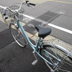 中古自転車３５４９　２６インチ　ギヤなし　ダイナモライト　アルミフレーム　キッキーと音がならない後輪ローラーブレーキ
錆びにくい部品：ハンドル・リム・フレームの画像