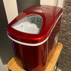 高速自動製氷機 氷ドンドン コンパクト レッド 405-imcn01 (なな