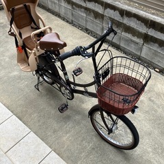 子供乗せ自転車 後ろ乗せ 20インチ 20インチ 外装6段変速 シティサイクル 非電動　フィデースの画像