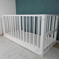 大和屋　、そいねーるラージ　ベビーベッド 専用マットレス付き（シーツ、防水シーツ、ベッドガードも不要でなければお付けします）の画像
