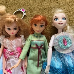 リカちゃん　エルサ　アナ　シンデレラ　人形の画像