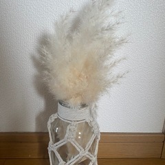 パンパスグラス入り　　ヒンメリ花器