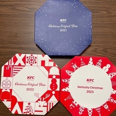 ケンタッキークリスマスプレート3枚