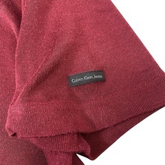 Calvin Klein Jeans ワインレッドtシャツ Msizeの画像