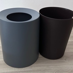 ゴミ箱 おしゃれ ゴミ袋が見えない 丸型 卓上 ビニール袋隠す シンプル リビング キッチン 洗面所 オフィス ごみ箱 ごみばこ フタなし ルクレール 2重構造 フタなしゴミ箱の画像