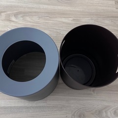 ゴミ箱 おしゃれ ゴミ袋が見えない 丸型 卓上 ビニール袋隠す シンプル リビング キッチン 洗面所 オフィス ごみ箱 ごみばこ フタなし ルクレール 2重構造 フタなしゴミ箱の画像