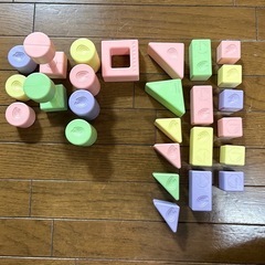 お米でできた積み木